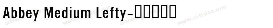 Abbey Medium Lefty字体转换